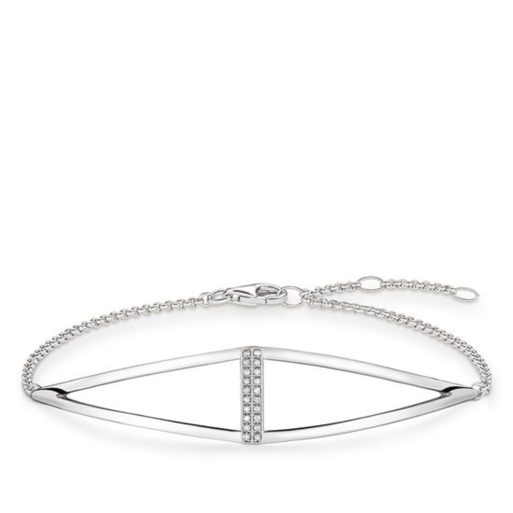 THOMAS SABO STERLING SILVER BRACELET "TRIANGLE" - Picture 3 of 3